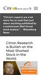 Mobile Screenshot of citronresearch.com