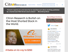 Tablet Screenshot of citronresearch.com
